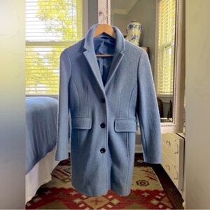 Lands' End Boucle Boiled Wool Slate Blue
Gray Coat Jacket size 2P